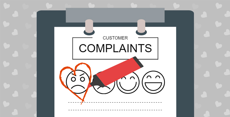 Complaints form on a clipboard