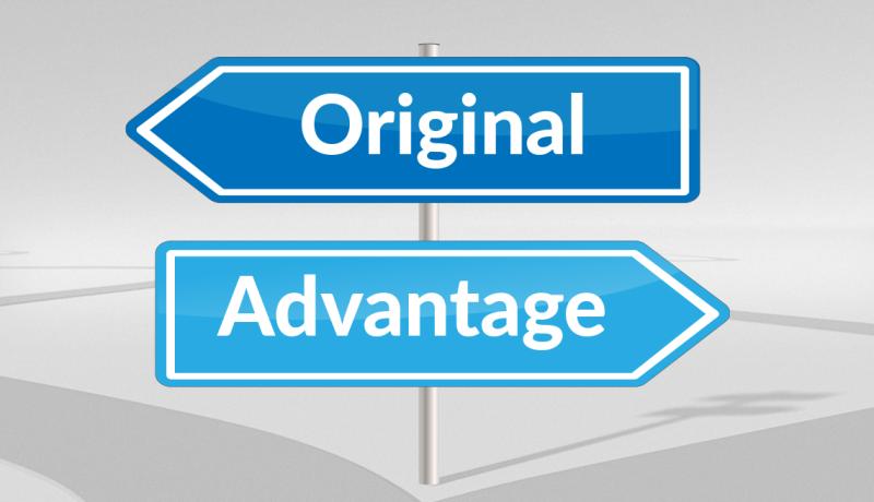 Medicare signage original vs advantage